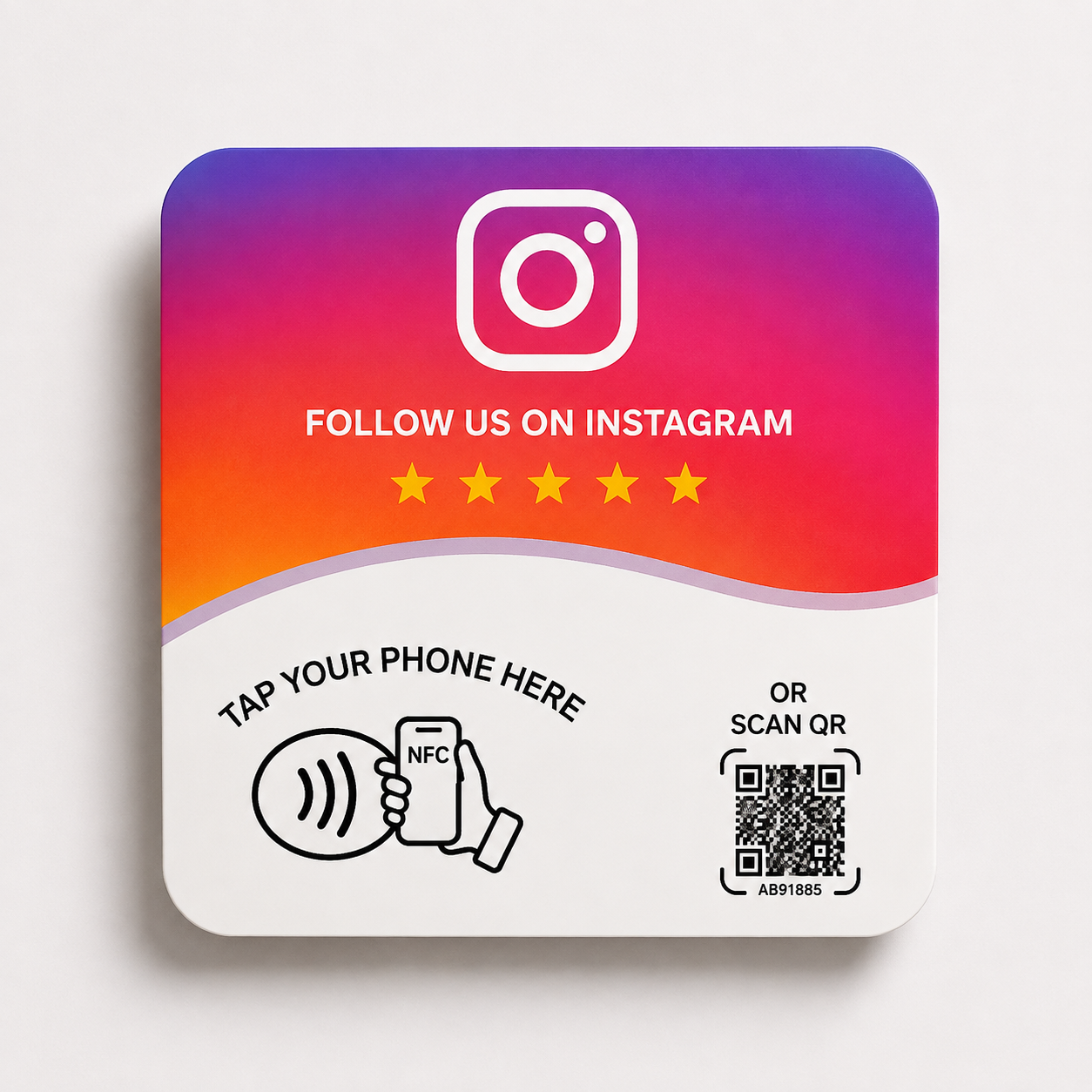 Card NFC + QR — Instagram